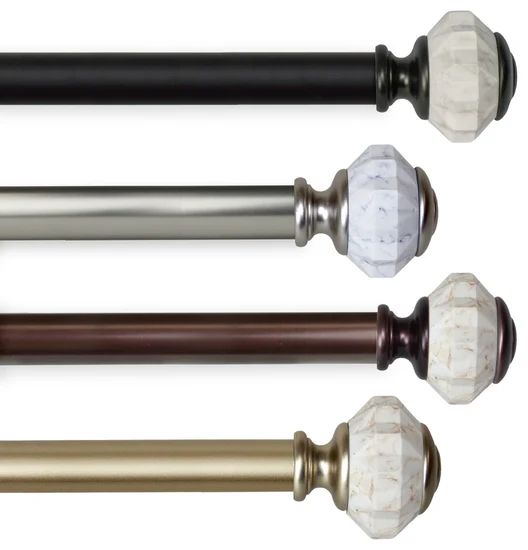 Raw reclaimed steel curtain rod, industrial finish, loft living‑room, rugged aesthetic