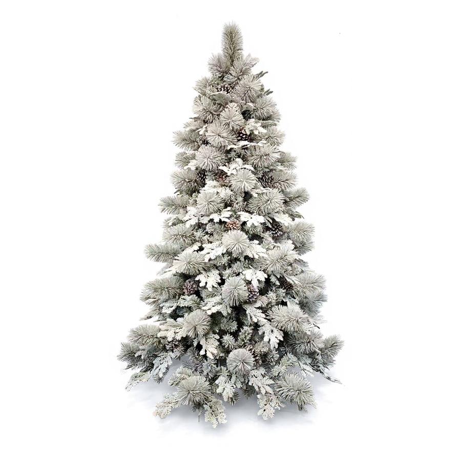 Classic red artificial tree, gold needles, standing base, festive living room décor